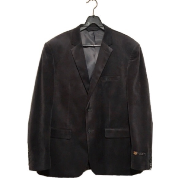 Gianni Uomo | Charcoal Suede Blazer 42R - Picture 3 of 7